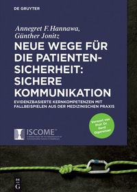 Cover image: Neue Wege für die Patientensicherheit: Sichere Kommunikation 1st edition 9783110535570