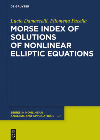 Imagen de portada: Morse Index of Solutions of Nonlinear Elliptic Equations 1st edition 9783110537321