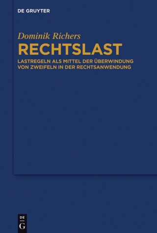 表紙画像: Rechtslast 1st edition 9783110534016