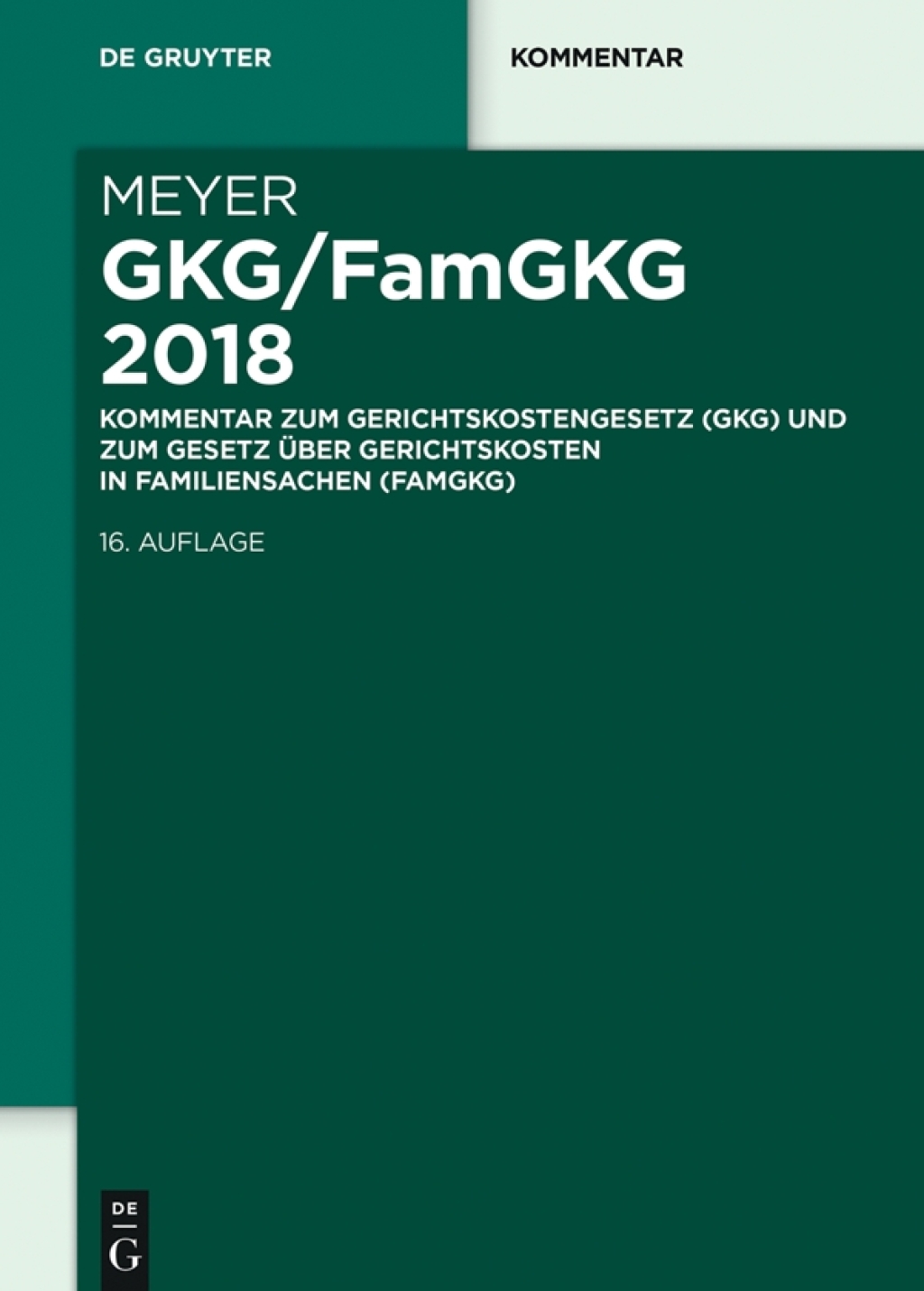 ISBN 9783110539424 product image for GKG/FamGKG 2018 - 16th Edition (eBook) | upcitemdb.com