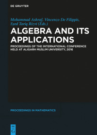 Omslagafbeelding: Algebra and Its Applications 1st edition 9783110540925