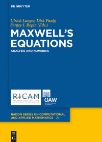 Imagen de portada: Maxwell’s Equations 1st edition 9783110542646