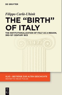 Cover image: The "Birth" of Italy 1st edition 9783110542875