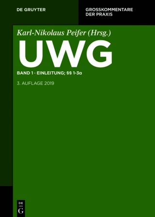 Imagen de portada: Einleitung; §§ 1-3 3rd edition 9783110545517