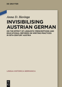 Titelbild: Invisibilising Austrian German 1st edition 9783110546293