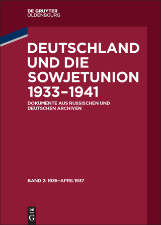 Cover image: Januar 1935 – April 1937 1st edition 9783110545470