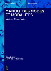 Imagen de portada: Manuel des modes et modalités 1st edition 9783110549270
