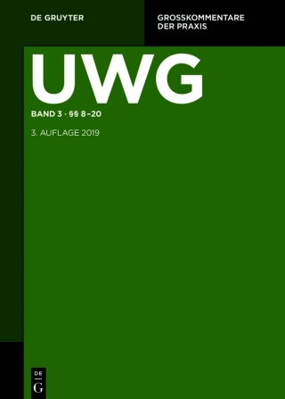 Cover image: §§ 8-20; § 23 GeschGehG; Register 3rd edition 9783110545555