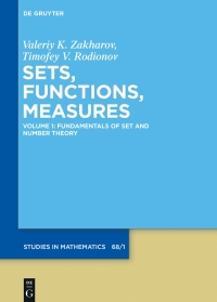 Titelbild: Fundamentals of Set and Number Theory 1st edition 9783110550085