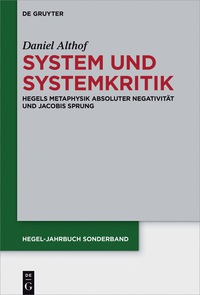 Cover image: System und Systemkritik 1st edition 9783110552713