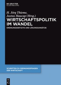Imagen de portada: Wirtschaftspolitik im Wandel 1st edition 9783110552645