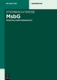 Imagen de portada: Messstellenbetriebsgesetz 1st edition 9783110555882
