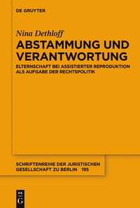 صورة الغلاف: Abstammung und Verantwortung 1st edition 9783110558692
