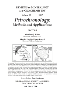 Cover image: Petrochronology 1st edition 9780939950058