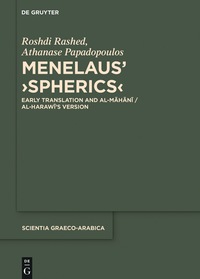 Cover image: Menelaus' ›Spherics‹ 1st edition 9783110568233