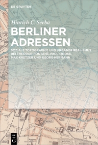 Cover image: Berliner Adressen 1st edition 9783110567656