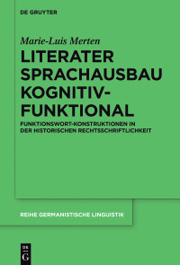 Cover image: Literater Sprachausbau kognitiv-funktional 1st edition 9783110572612