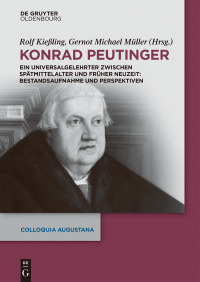 Imagen de portada: Konrad Peutinger 1st edition 9783110572582