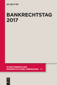 Titelbild: Bankrechtstag 2017 1st edition 9783110575620
