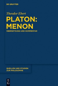 Imagen de portada: Platon: Menon 1st edition 9783110576177