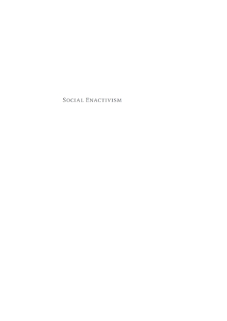 Cover image: Social Enactivism 1st edition 9783110575675