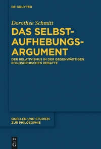 Omslagafbeelding: Das Selbstaufhebungsargument 1st edition 9783110582642