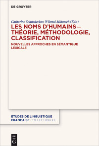 Cover image: Les noms d’humains – théorie, méthodologie, classification 1st edition 9783110580563