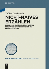 Cover image: Nicht-Naives Erzählen 1st edition 9783110582635