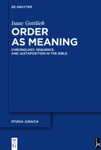 Titelbild: Order as Meaning 1st edition 9783110584509