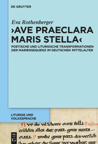 Imagen de portada: 'Ave praeclara maris stella' 1st edition 9783110584585