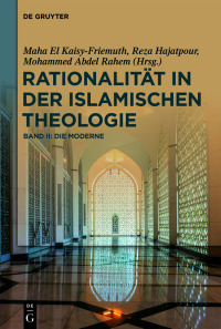 Imagen de portada: Rationalität in der Islamischen Theologie 1st edition 9783110496741