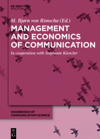 Cover image: Management and Economics of Communication 1st edition 9783110587166