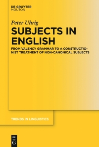 Cover image: Subjects in English 1st edition 9783110587258