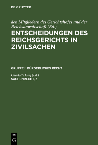 Imagen de portada: Sachenrecht, 3 1st edition 9783110237092