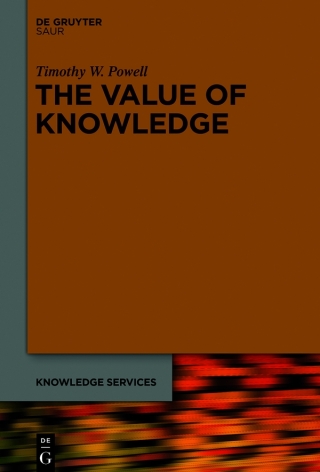 Cover image: The Value of Knowledge 1st edition 9783110590227