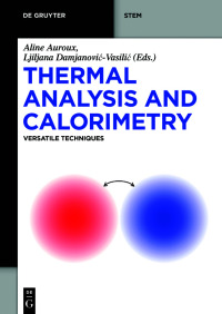 Cover image: Thermal Analysis and Calorimetry 1st edition 9783110590432