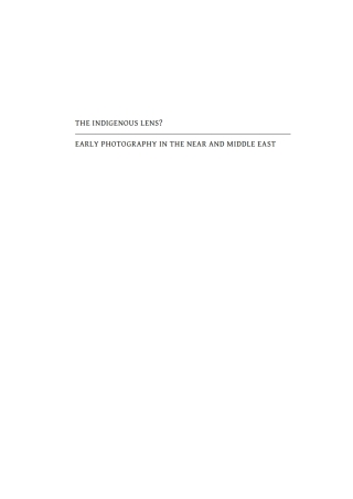 Cover image: The Indigenous Lens? 1st edition 9783110491357