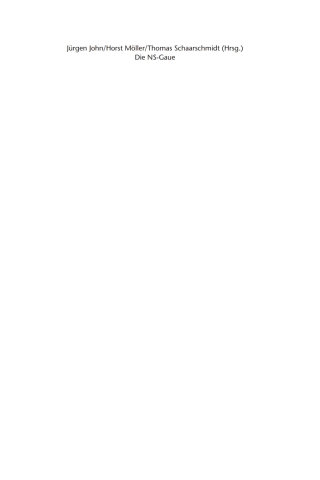صورة الغلاف: Die NS-Gaue 1st edition 9783486580860