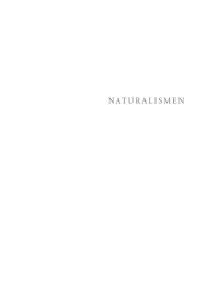 Cover image: Naturalismen 1st edition 9783110591392