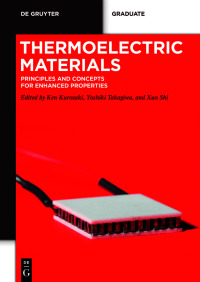 Cover image: Thermoelectric Materials 1st edition 9783110596489