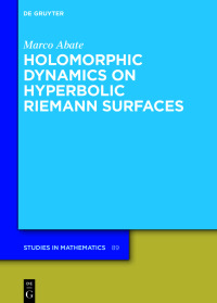 Cover image: Holomorphic Dynamics on Hyperbolic Riemann Surfaces 1st edition 9783110601053