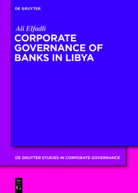 Imagen de portada: Corporate Governance of Banks in Libya 1st edition 9783110600742