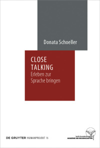 表紙画像: Close Talking 1st edition 9783110601619