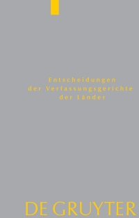 Imagen de portada: Baden-Württemberg, Berlin, Brandenburg, Bremen, Hessen, Mecklenburg-Vorpommern, Niedersachsen, Saarland, Sachsen, Sachsen-Anhalt, Schleswig-Holstein, Thüringen 1st edition 9783110601411