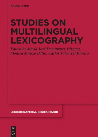 Cover image: Studies on Multilingual Lexicography 1st edition 9783110604672