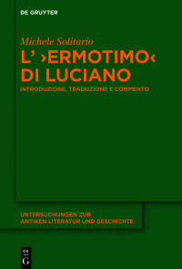 Cover image: L’ ›Ermotimo‹ di Luciano 1st edition 9783110609516