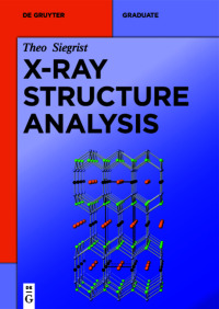 Cover image: X-Ray Structure Analysis 1st edition 9783110610703