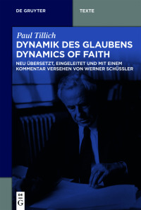 Cover image: Dynamik des Glaubens (Dynamics of Faith) 1st edition 9783110609936