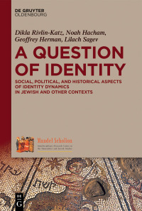 Cover image: A Question of Identity 1st edition 9783110612486