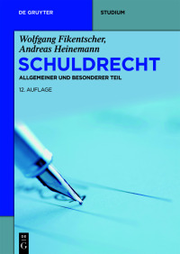 Cover image: Schuldrecht 12th edition 9783110667233